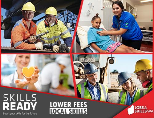 Pictures of students working together in industry with peers.